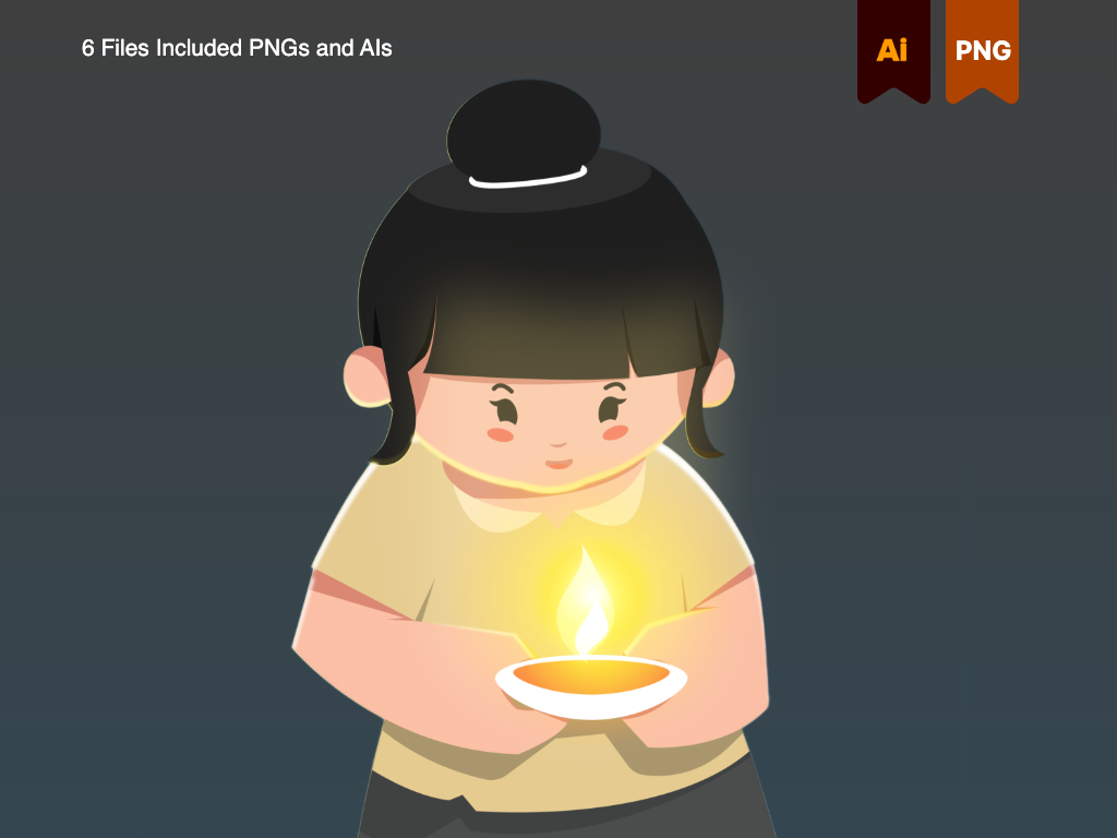Thadingyut Illustrations By Pixellion